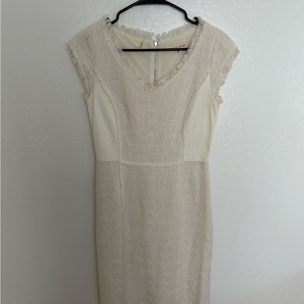 Rebecca Taylor Cream Midi Dress